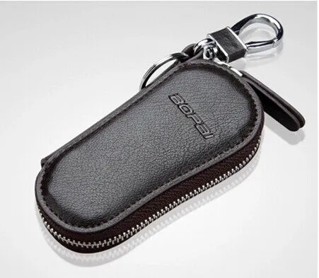 2017 Best Selling Men's 100% Genuine Cow Leather Purse Car Key Wallets Fashion Women Housekeeper Holders carteira chave