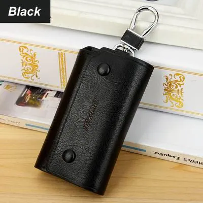 2017 Best Selling Men's 100% Genuine Cow Leather Purse Car Key Wallets Fashion Women Housekeeper Holders carteira chave