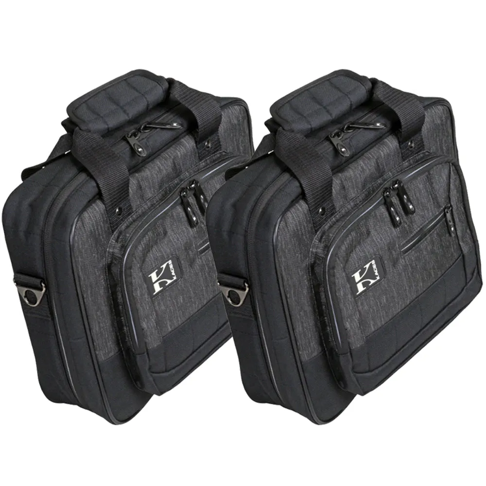 2x Kaces Luxe Keyboard & Gear Bag 12.5" X 10.5" X 3.5" for Small Keyboards, Mixers, Controllers, Drum Machines, and Audio Gear