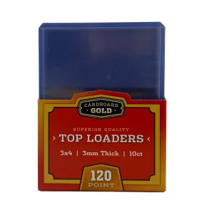 500ct Case Thick Card Toploaders Holders - 3mm - 120pt