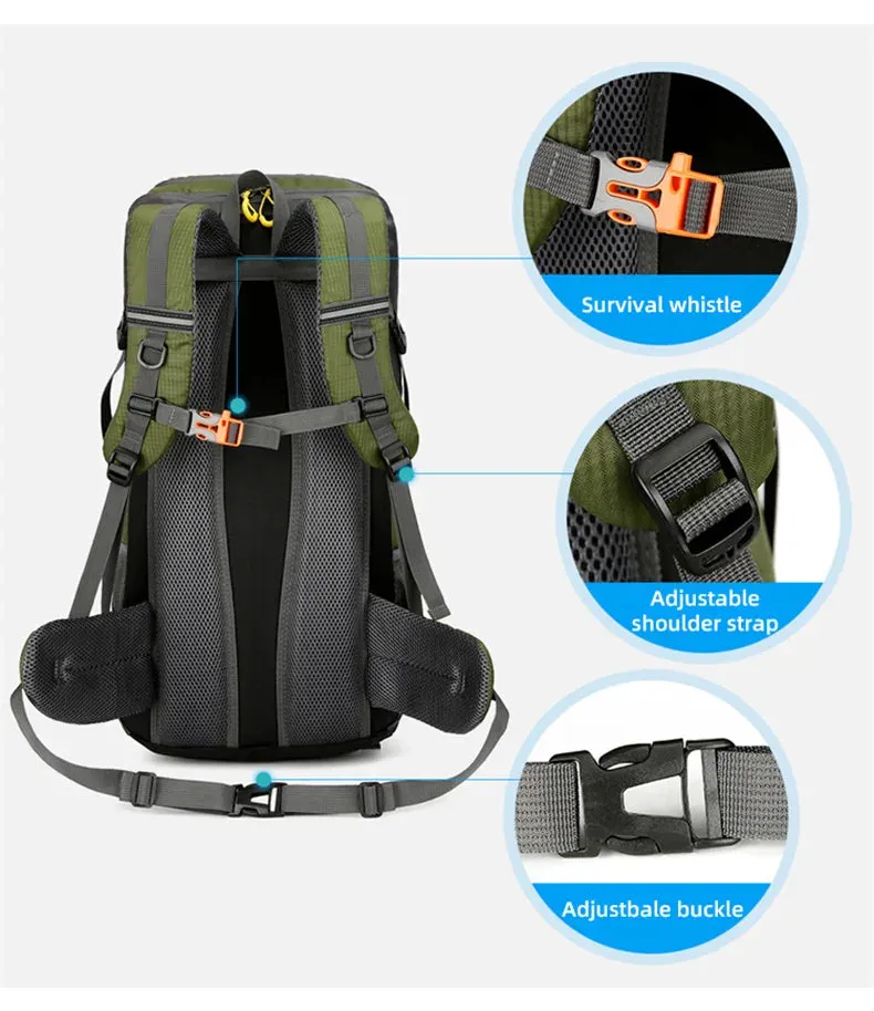 50L Waterproof Travel Backpack