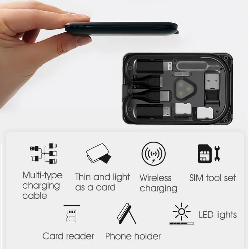 7-in-1 Multi-Function Mobile Phone Digital Tool Kit,Wireless charging