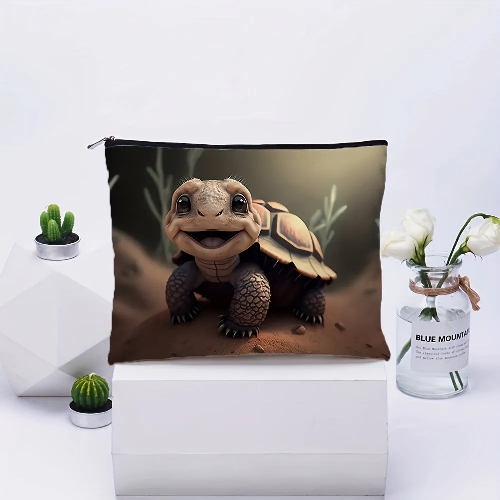 Adorable Turtle Cosmetic Bag  Perfect Birthday or Friend Gift