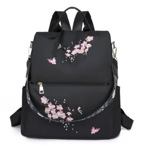 Anti-Theft Embroidery Travel Backpacks