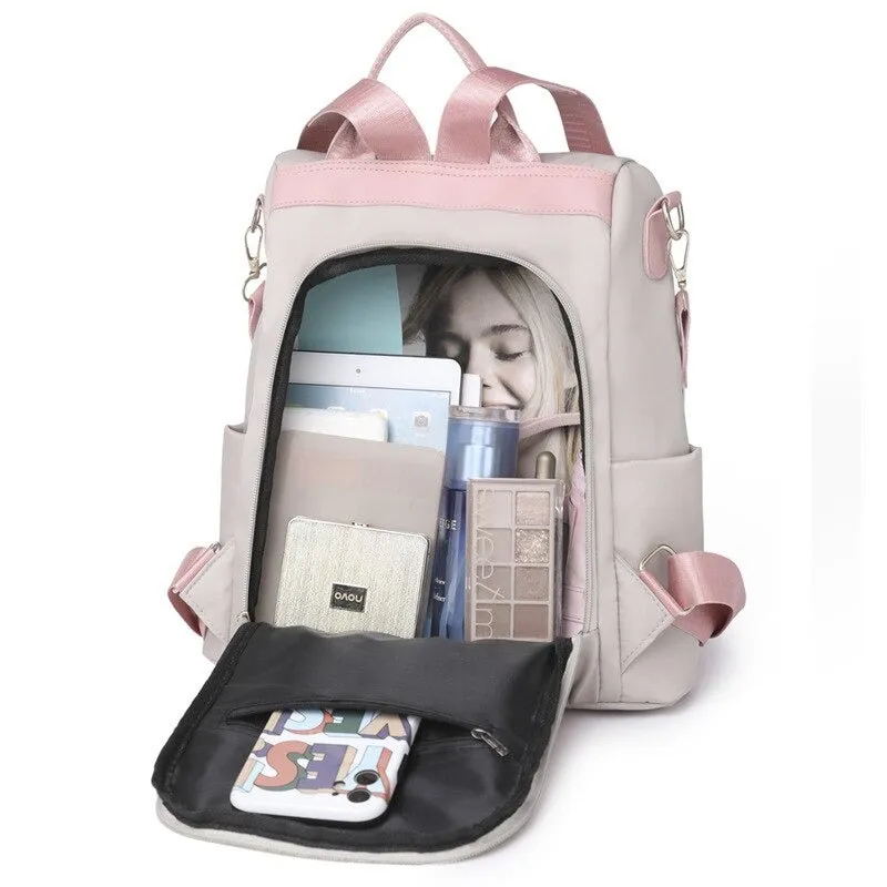 Anti-Theft Embroidery Travel Backpacks