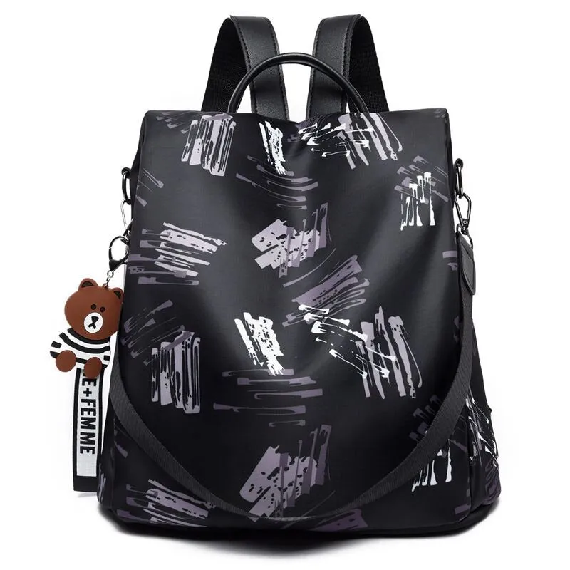 Anti-Theft Zipper Shoulder Backpack For Girls