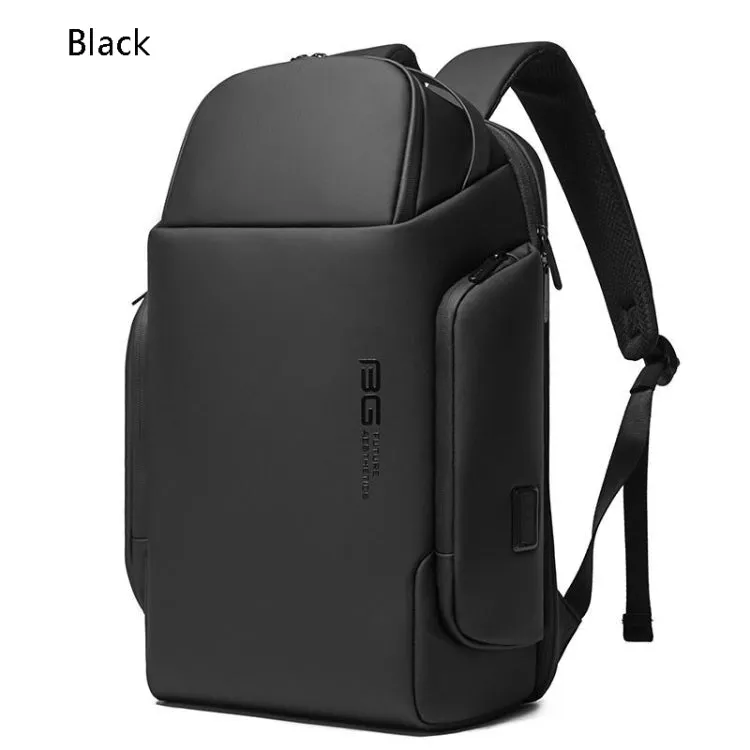 BANGE BG-7277 Business Large Capacity Backpack Men Waterproof Travel Computer Backpack(Black)