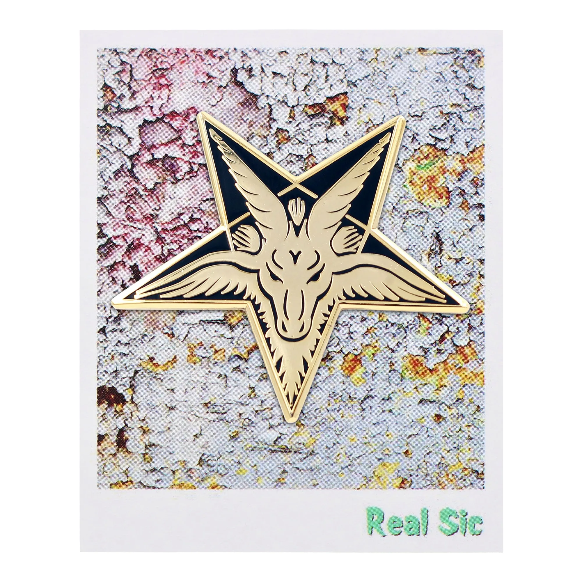 Baphomet Head – Sabbatic Goat Pentagram Occult Enamel Pin