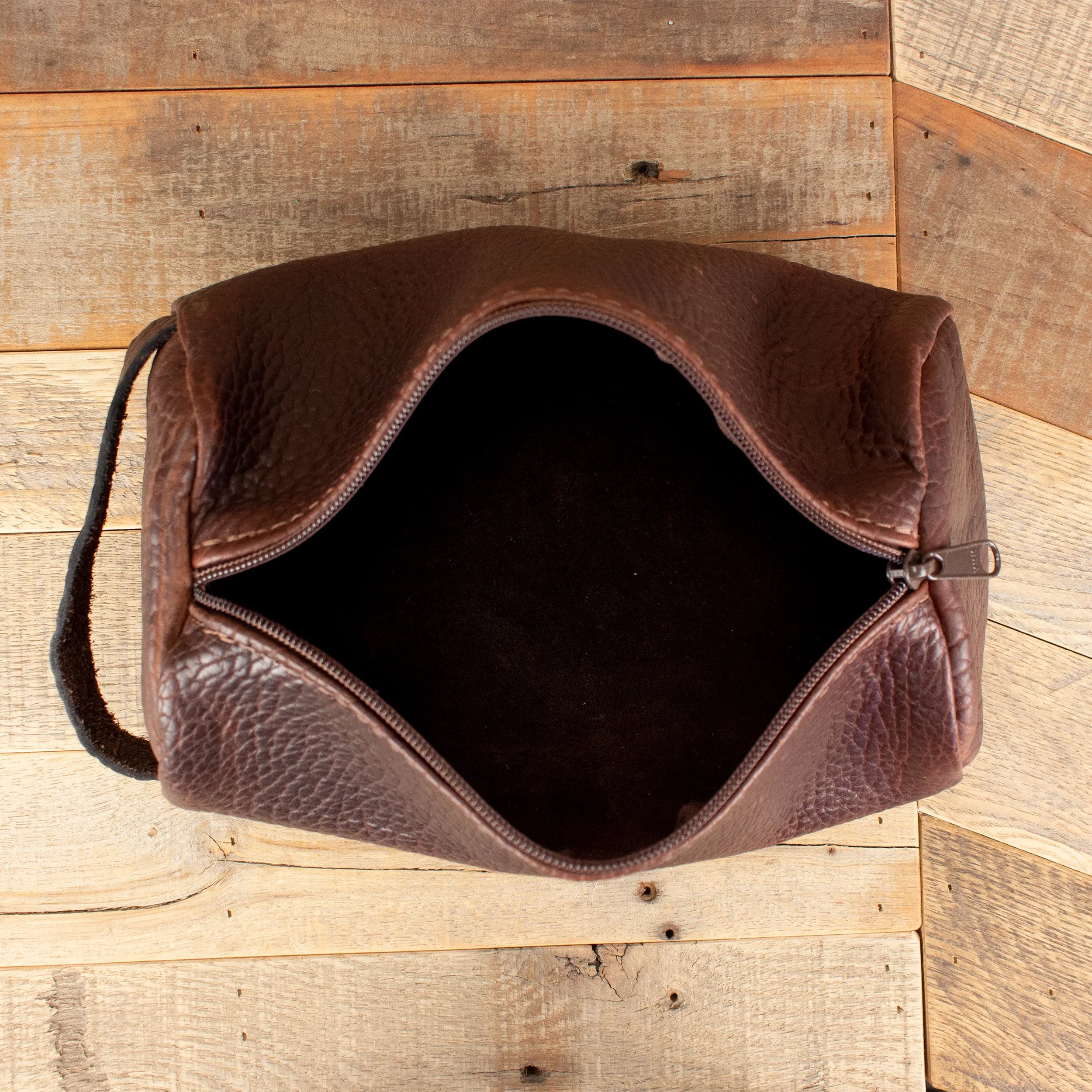 Bison Brown Toiletry Bag