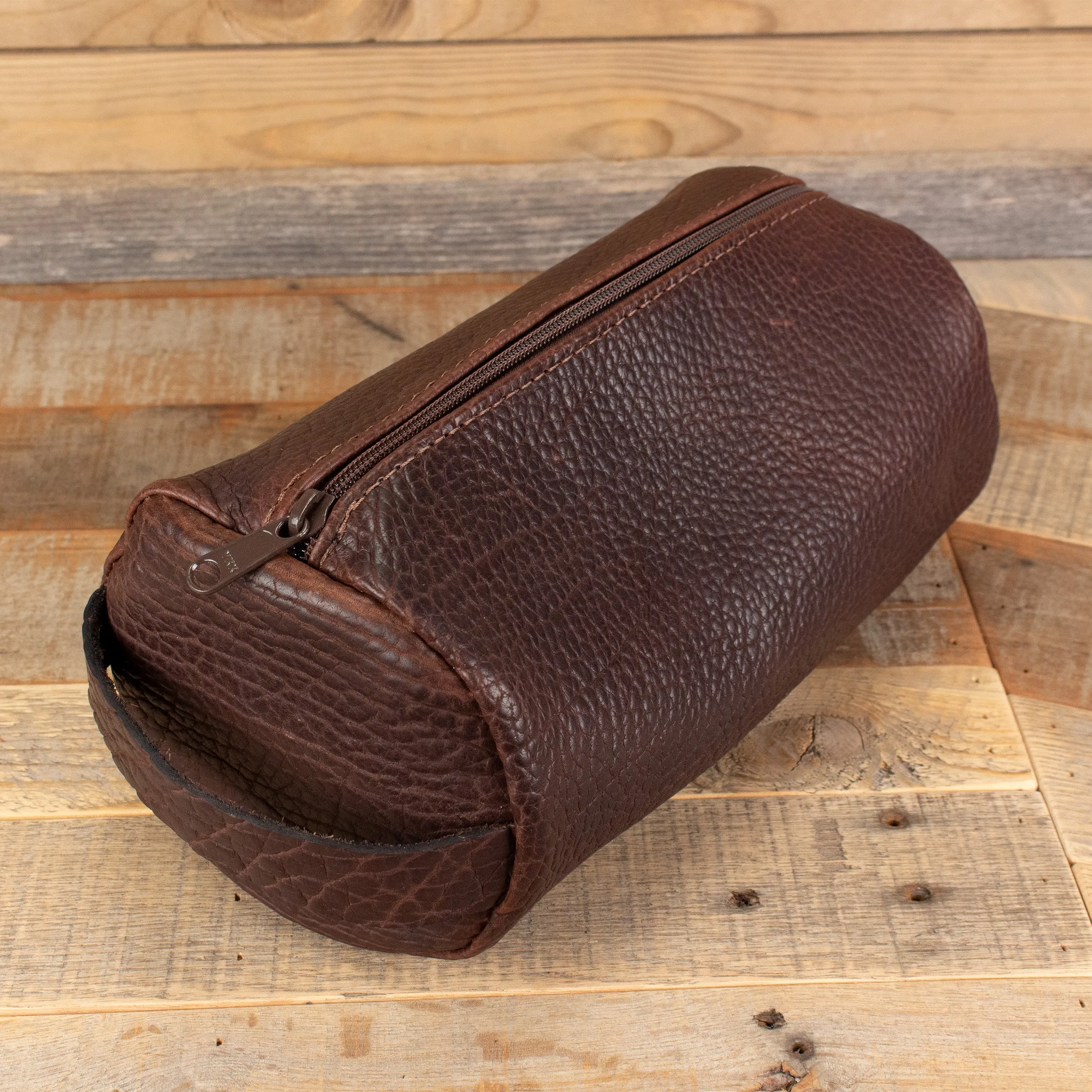 Bison Brown Toiletry Bag