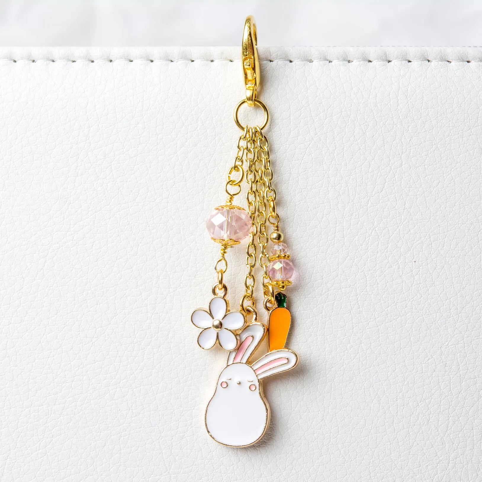 Bunny and Carrot Traveler's Notebook Charm