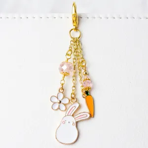 Bunny and Carrot Traveler's Notebook Charm