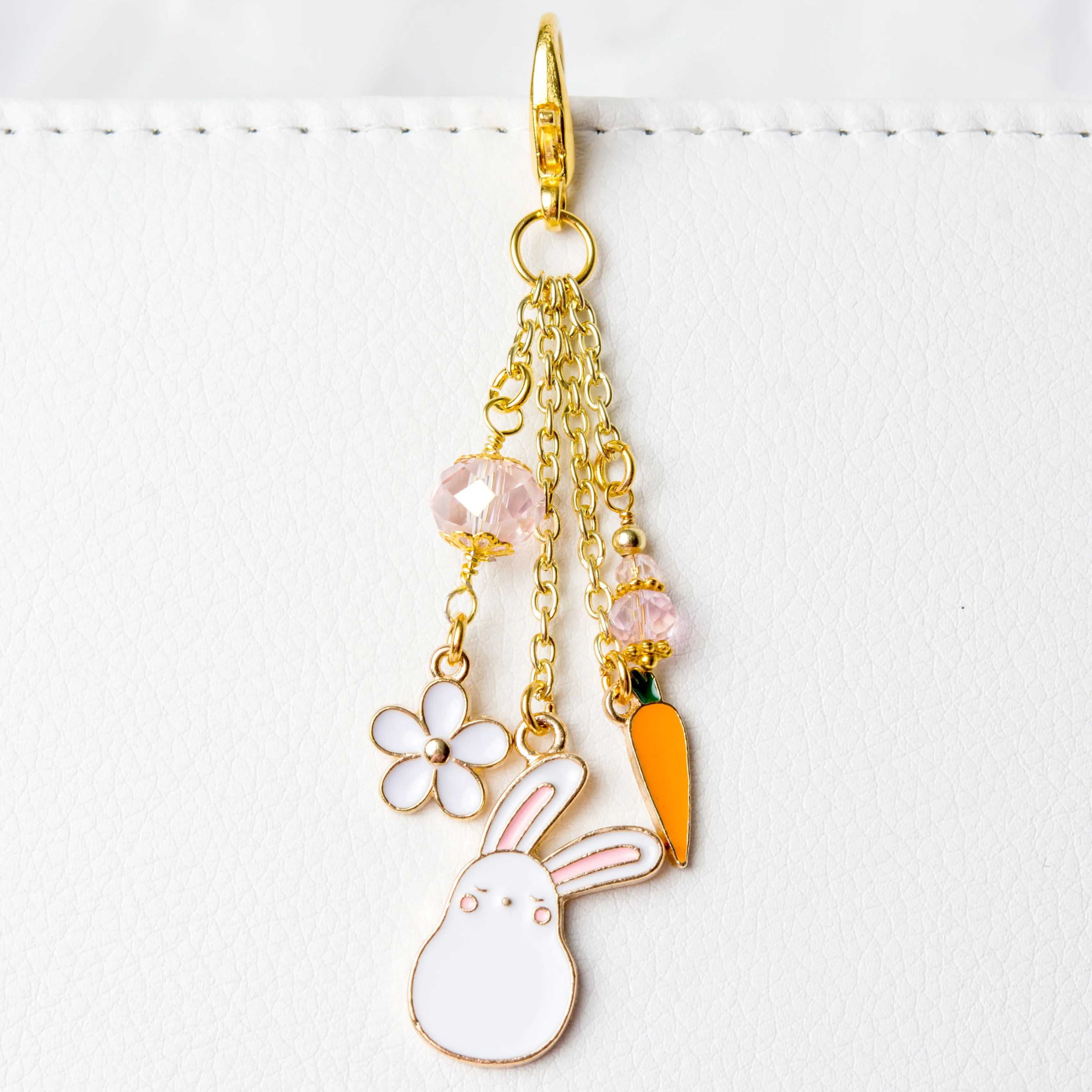 Bunny and Carrot Traveler's Notebook Charm