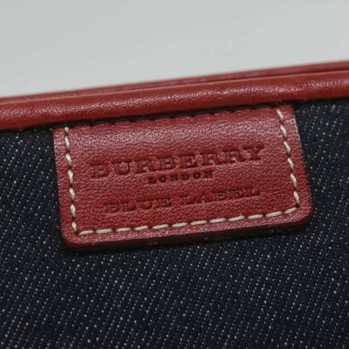 BURBERRY Blue Label Shoulder Bag Denim Navy  hk952