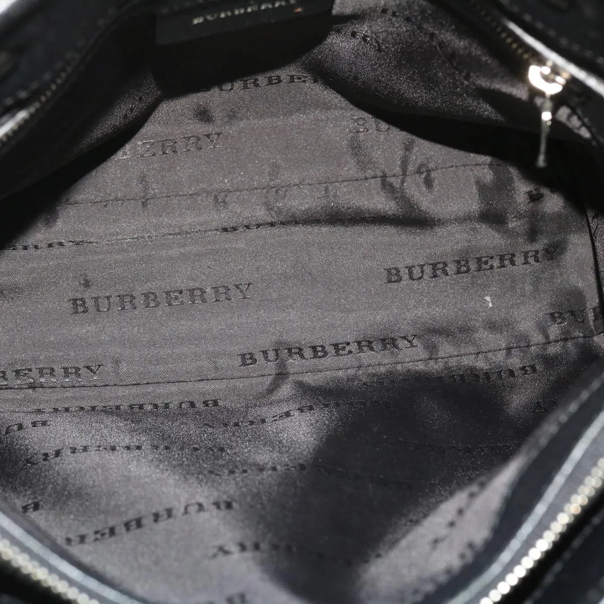 BURBERRY Nova Check Tote Bag Nylon Beige Black  yk8426