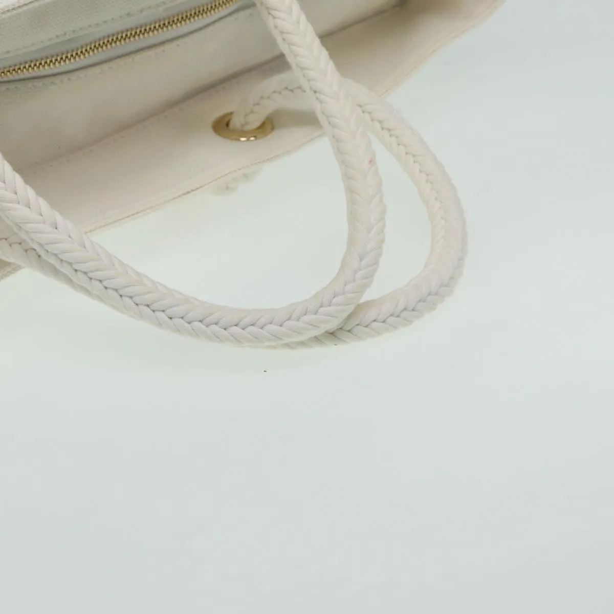 BURBERRY Tote Bag Canvas White  81965