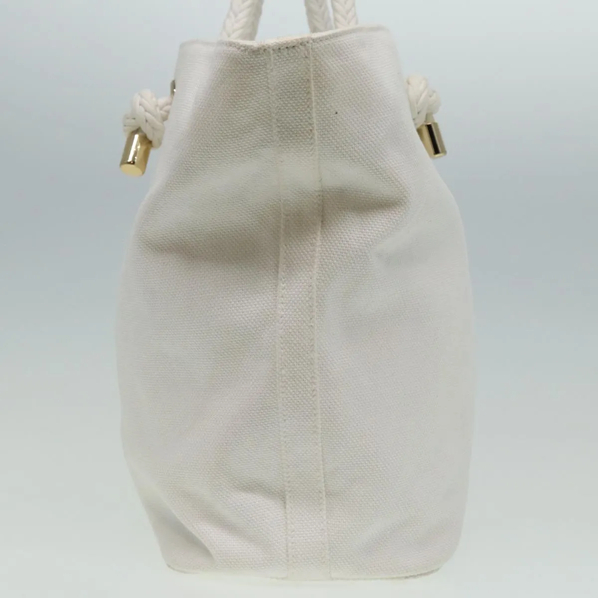 BURBERRY Tote Bag Canvas White  81965