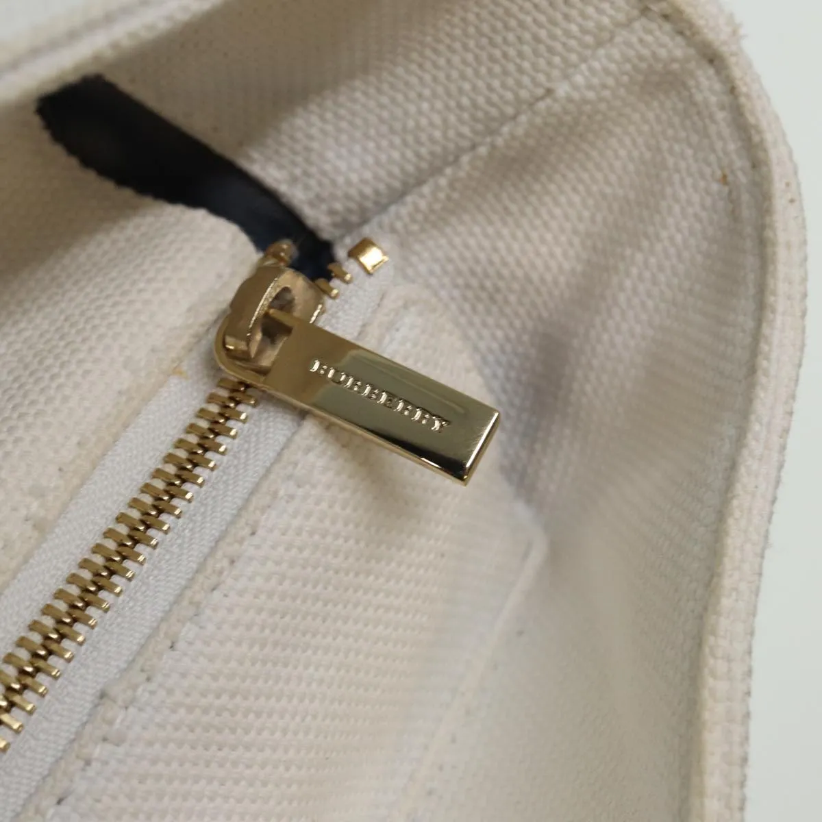 BURBERRY Tote Bag Canvas White  81965