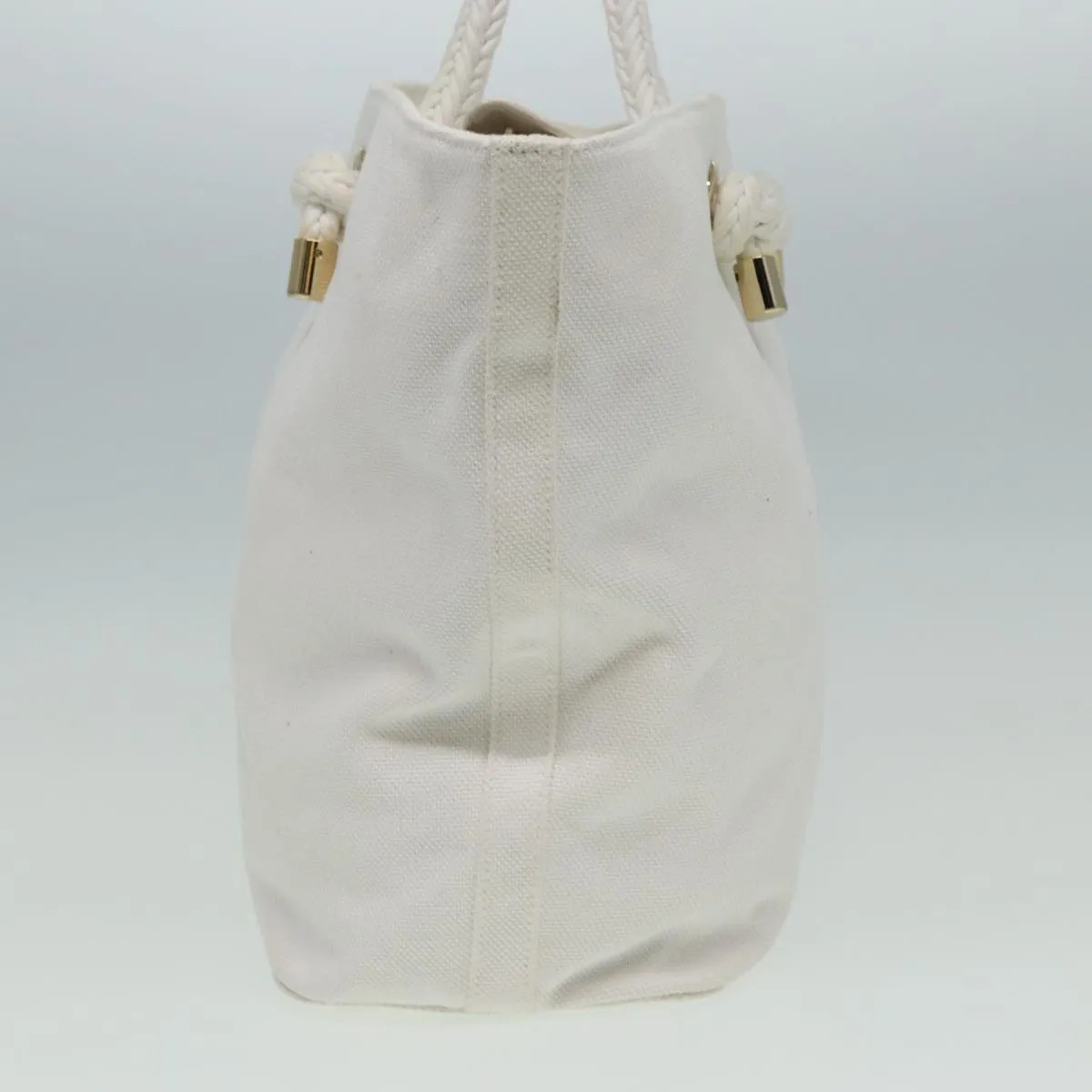 BURBERRY Tote Bag Canvas White  81965