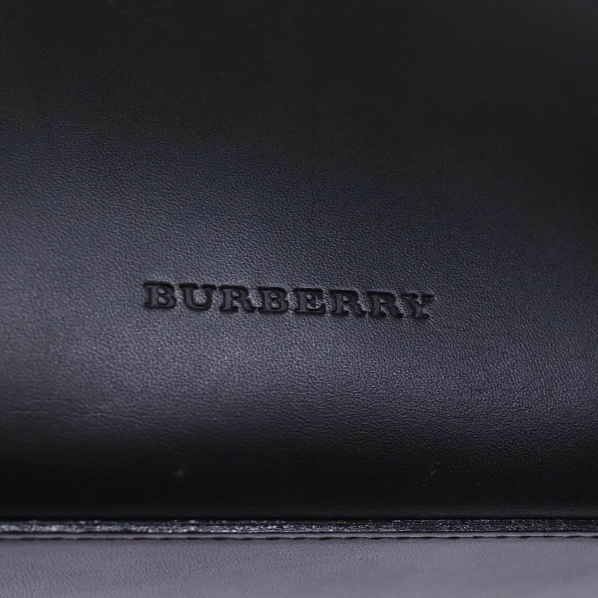 BURBERRY Tote Bag Leather Black  bs14319