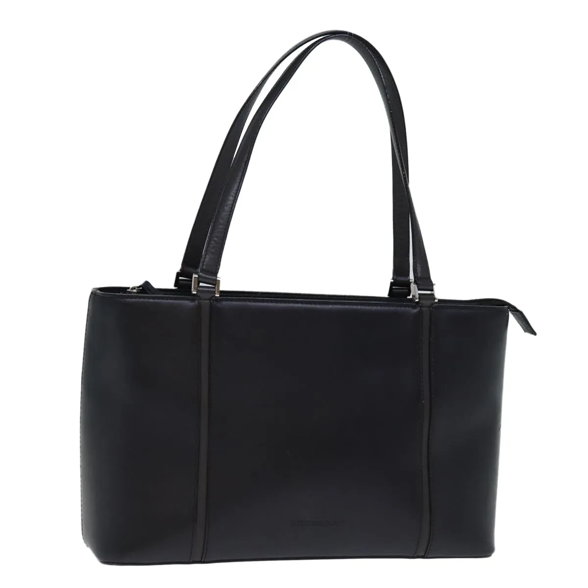 BURBERRY Tote Bag Leather Black  bs14319