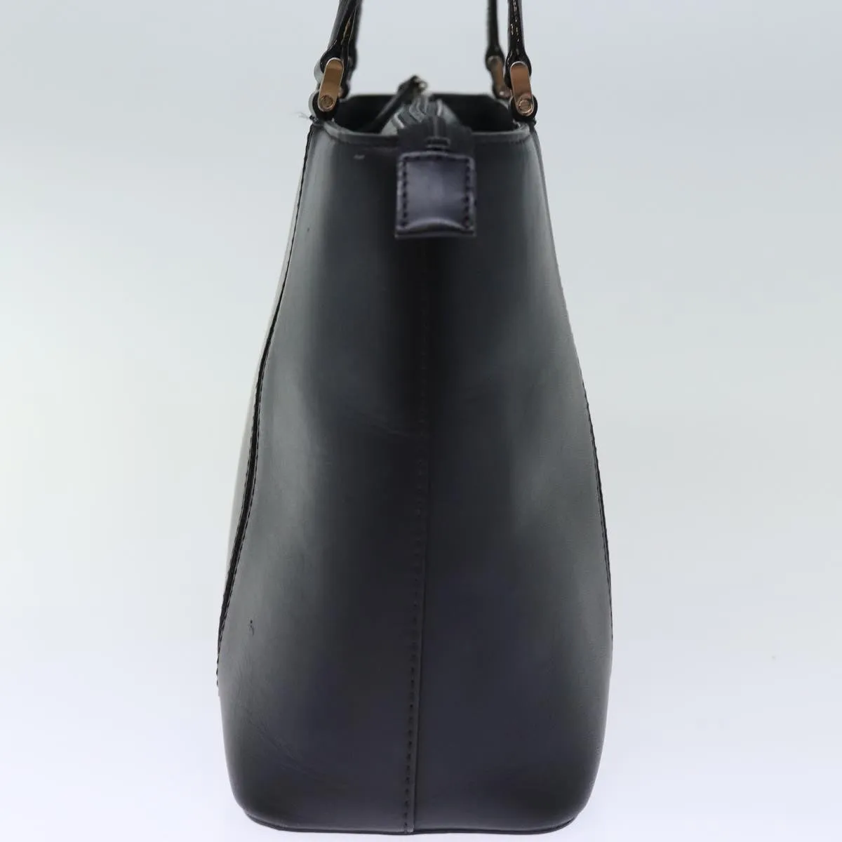 BURBERRY Tote Bag Leather Black  bs14319