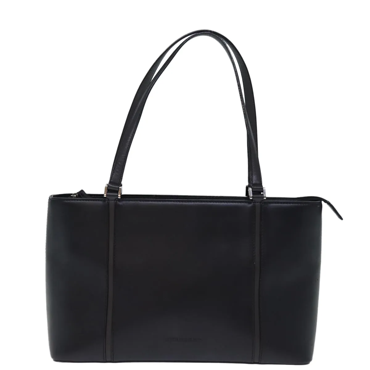 BURBERRY Tote Bag Leather Black  bs14319