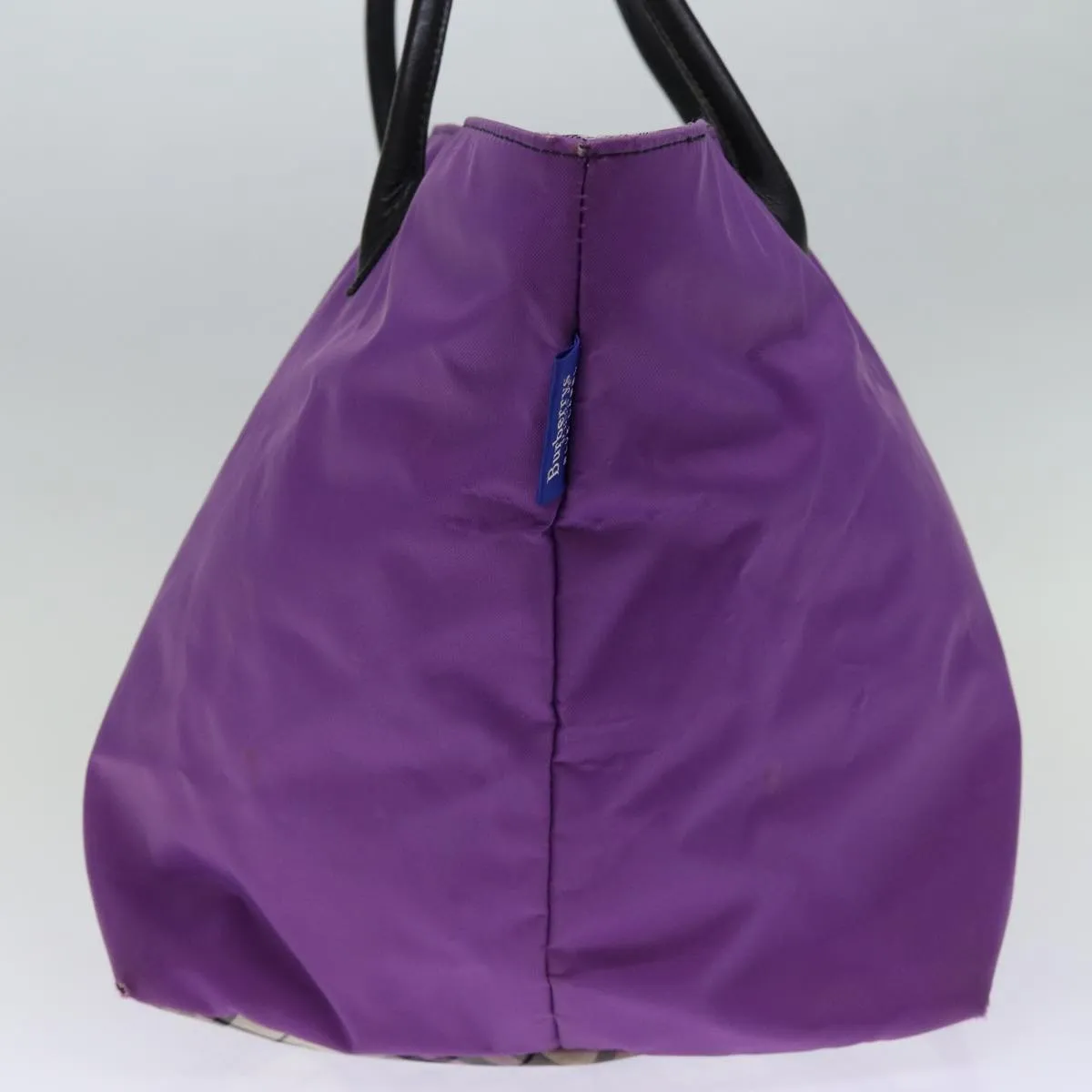 BURBERRYSs Nova Check Blue Label Tote Bag Nylon Purple  bs14287