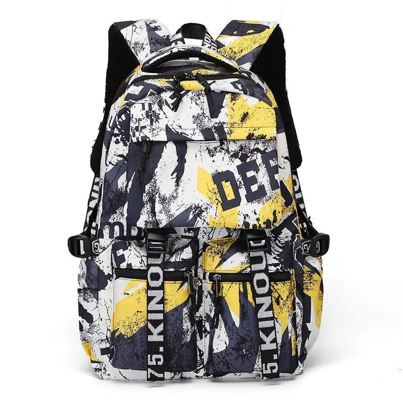 Canvas Letter Printing Backpacks For Women