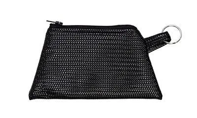 Coin Purse & Cosmetic Bag - Wicker Basket in Black (Limited Availability)