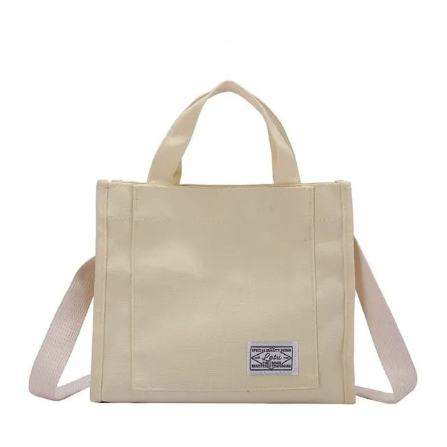 Corduroy Shoulder Tote Bag