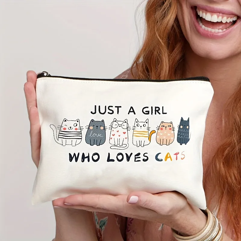 Cute Cat Makeup Bag Perfect Gift for Cat Lovers