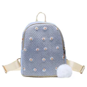 Daisy Embroidery Women Backpacks