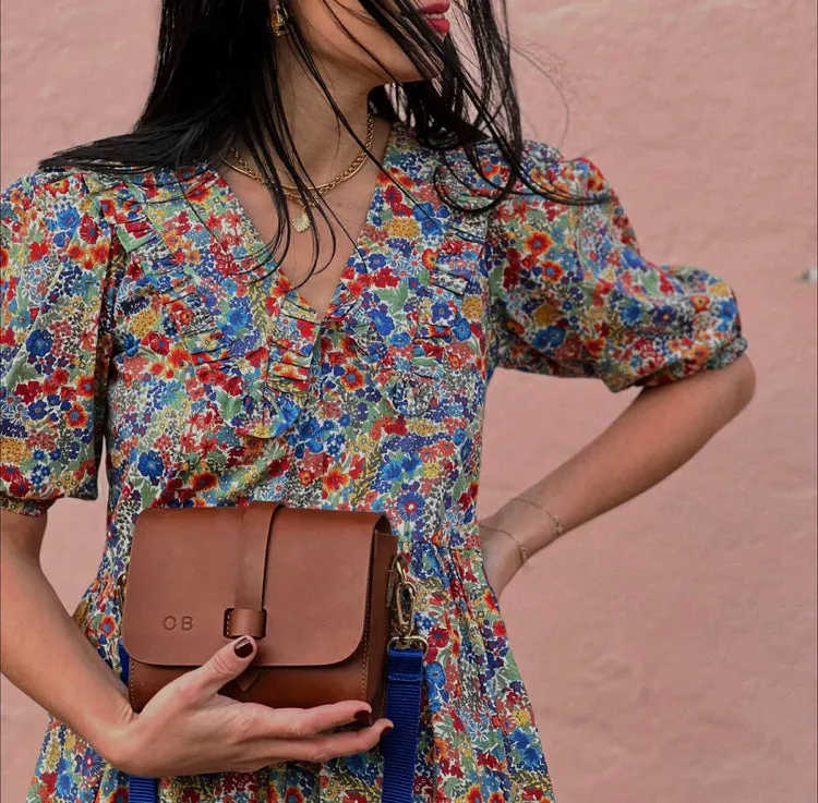 Dinky Upcycled Leather Handbag Chestnut by LPOL