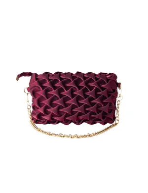 Elegance Clutch Maroon