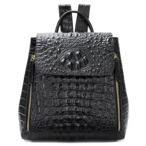 Exotic Chic Croco Texture Women's Fashion Backpack