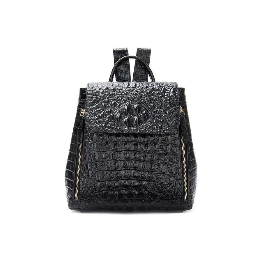 Exotic Chic Croco Texture Women's Fashion Backpack