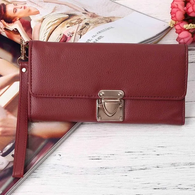 Fashion New Women Synthetic Leather Wallet Bag Handbag Tote Purse