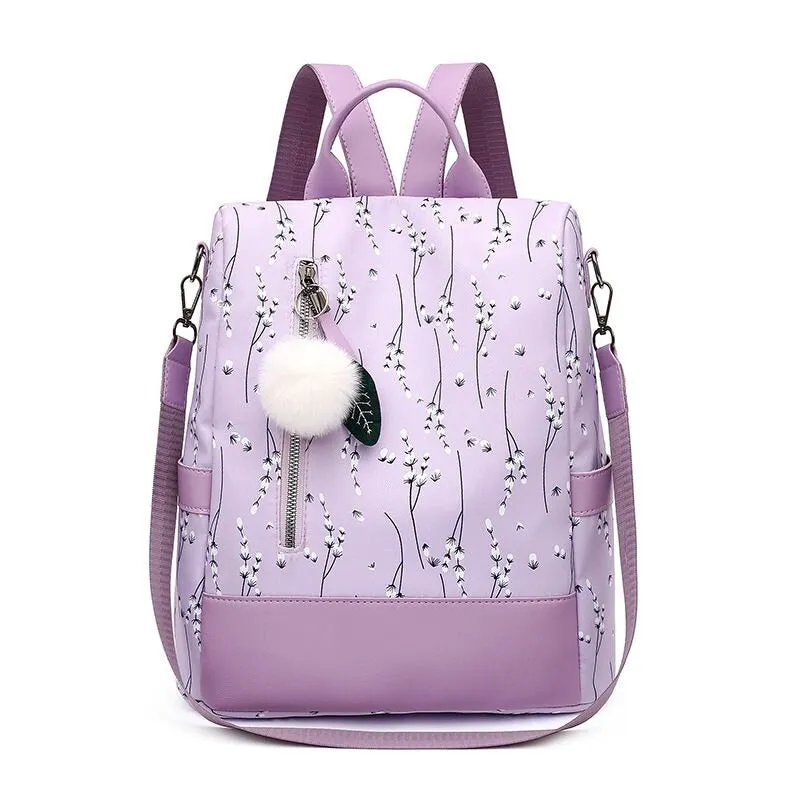 Floral Print School Backpacks For Girls