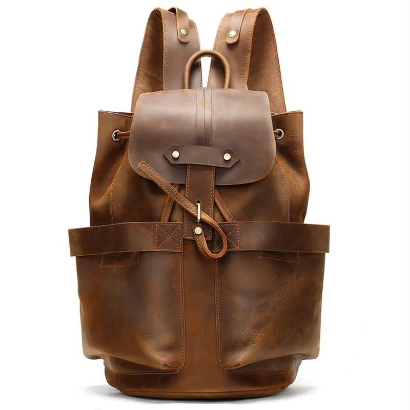 GlamLeather Vintage Softback Backpack