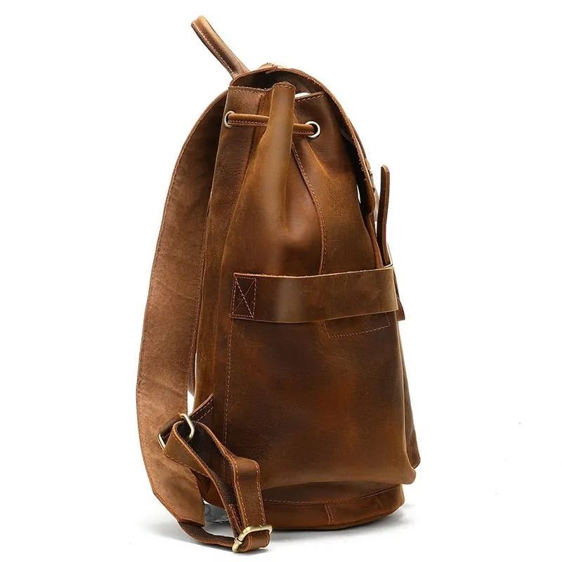 GlamLeather Vintage Softback Backpack