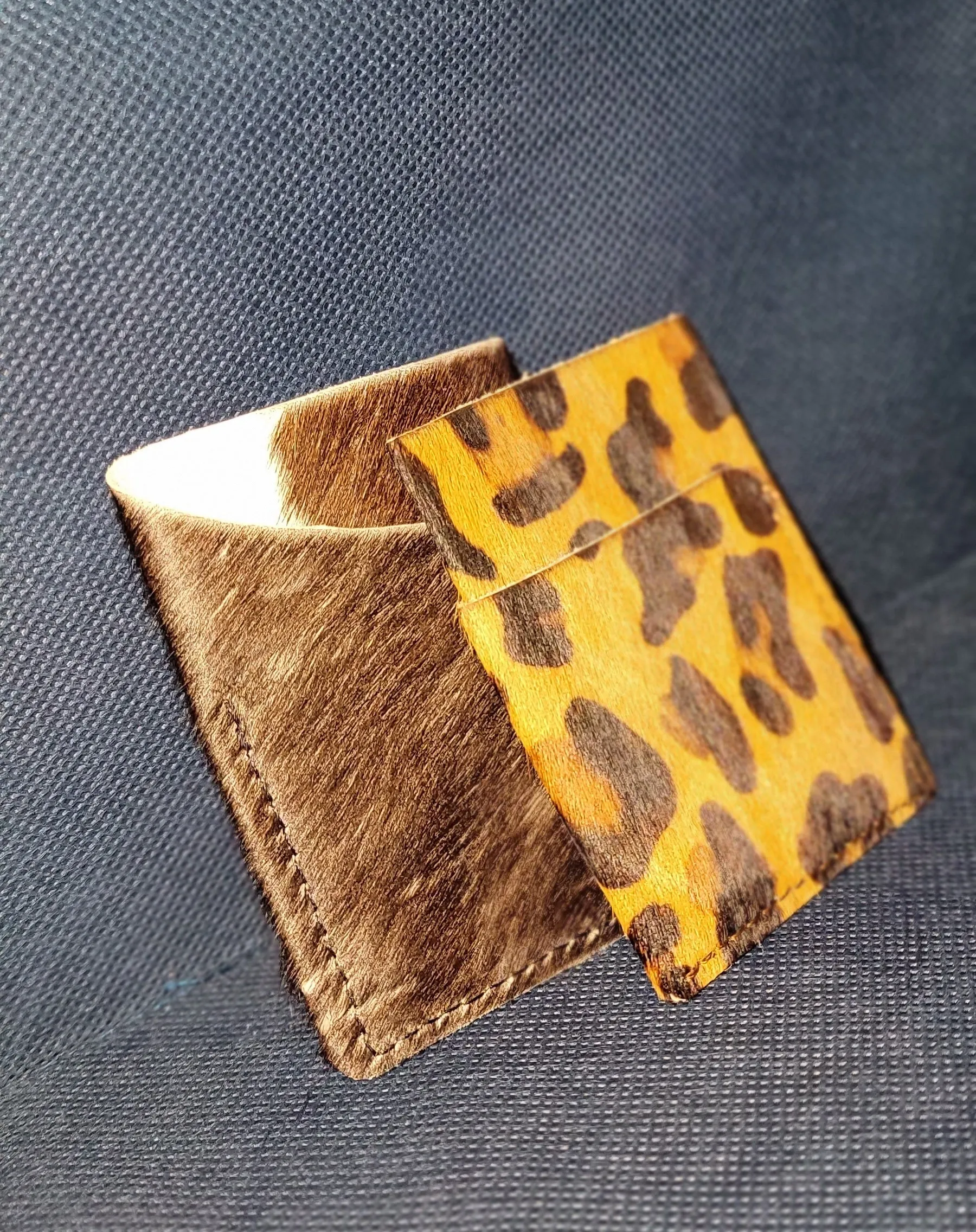 Hair on Hide Card Holders