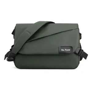 HAOSHUAI 1100-31 Men Simp Large Capacity Waterproof Messenger Bag(Army Green)