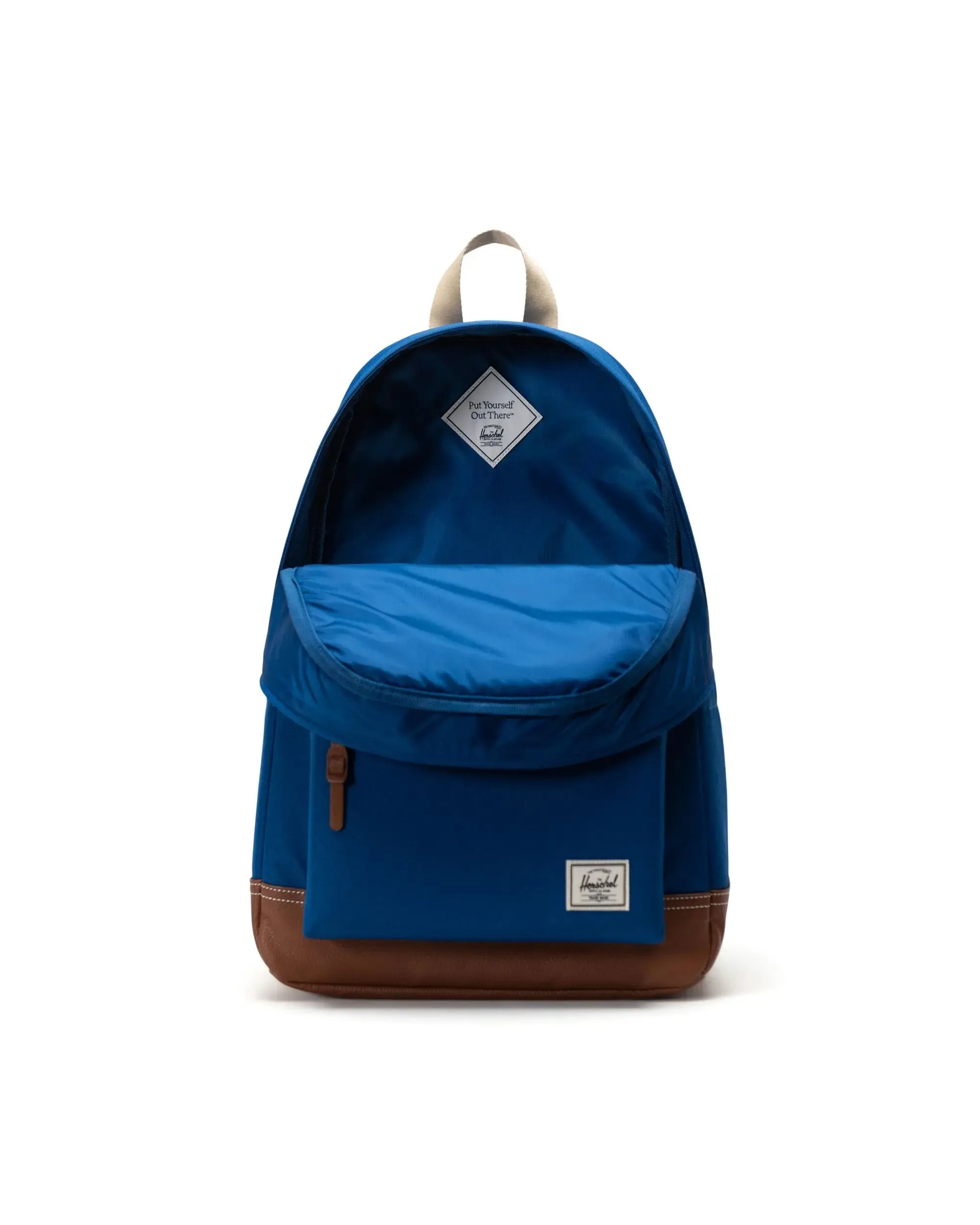 Herschel Heritage Backpack - True Blue/Tan/White Stitch