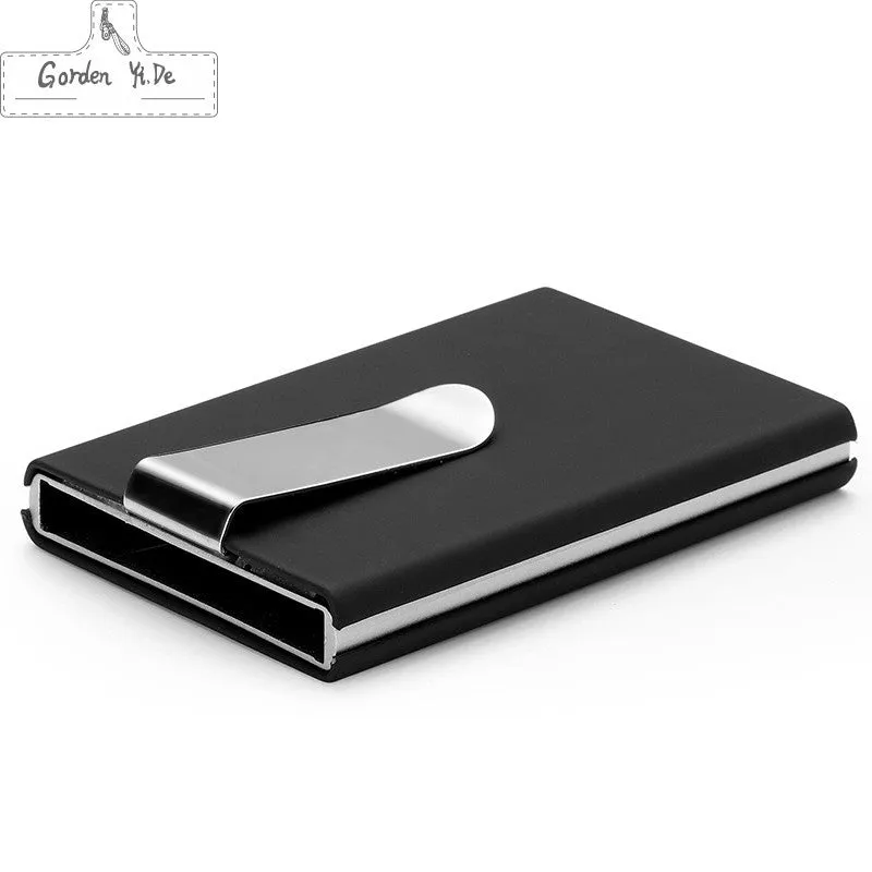 High QualitId metal credit card holder Automatic card sets business aluminum wallet color card sets RFID wallet passport holder