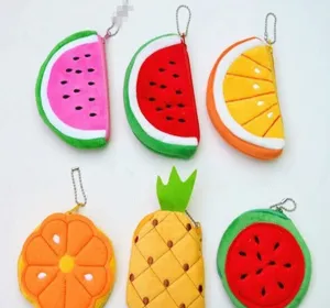 Kawaii Fruits Etc. Up 20 Designs - 10CM HAND Coin Purse Wallet Pouch Case BAG Women Lady Bags Pouch Beauty Holder BAG Handbag