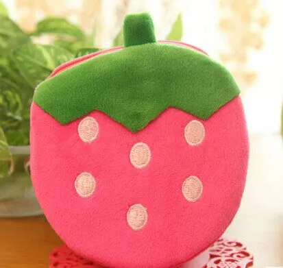 Kawaii Fruits Etc. Up 20 Designs - 10CM HAND Coin Purse Wallet Pouch Case BAG Women Lady Bags Pouch Beauty Holder BAG Handbag