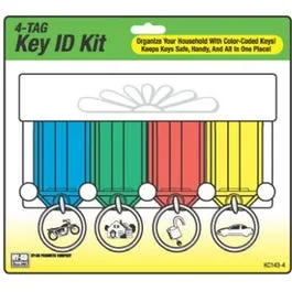 Key Tag Rack, Includes 4 Key Tags