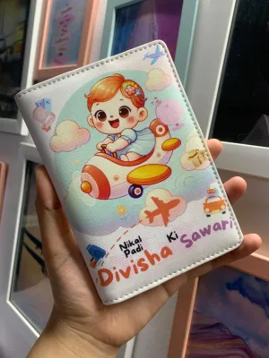 Kids Passport Cover - Cute Baby Girl