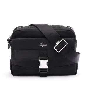 Kome Shoulder Bag With Flat Front Pocket Noir